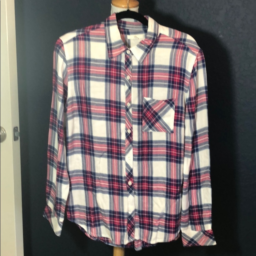 BLL New York soft flannel check shirt size M